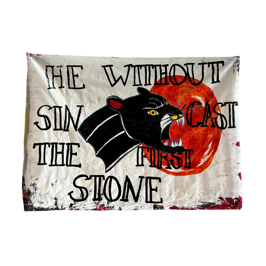 "He Without Sin Cast The First Stone" Original